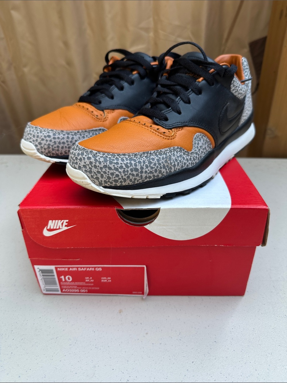 Nike Air Safari Men’s Orange & Black Sneakers